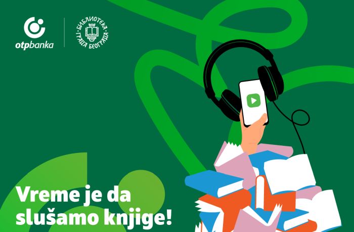 Prva striming aplikacija u Srbiji za onlajn pristup stotinama audio knjiga na srpskom jeziku besplatna za sve članove Biblioteke
