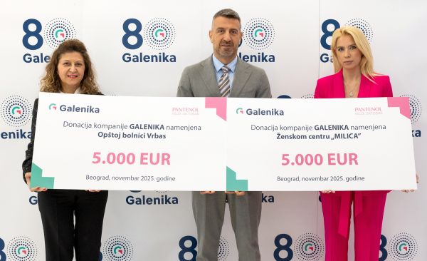 Galenika donirala sredstva Opštoj bolnici u Vrbasu i Ženskom centru „Milica“